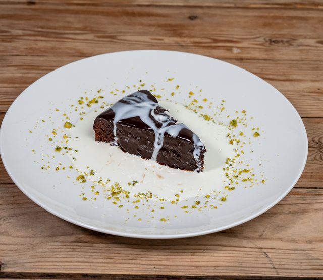 Postre de chocolate